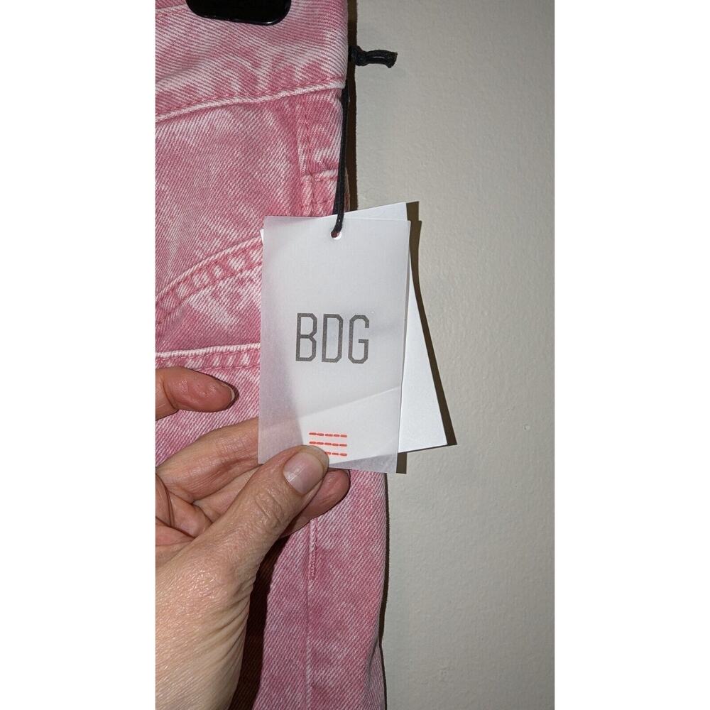 NWT BGD urban outfitters pink jeans high rise Cowboy Jeans Size 24 - Picture 7 of 11